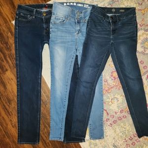 Uniqlo UJ, SO, SONG skinny jeans lot set of three bundle size 5